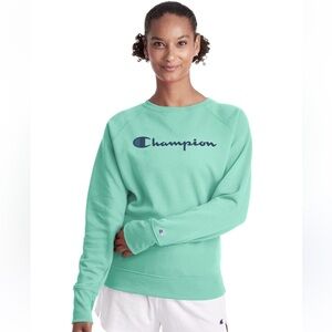 Champion Womens Powerblend Fleece Boyfriend Crew